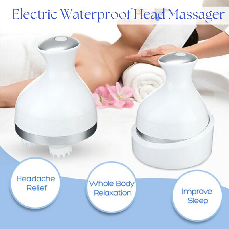Electric Waterproof Head Massager