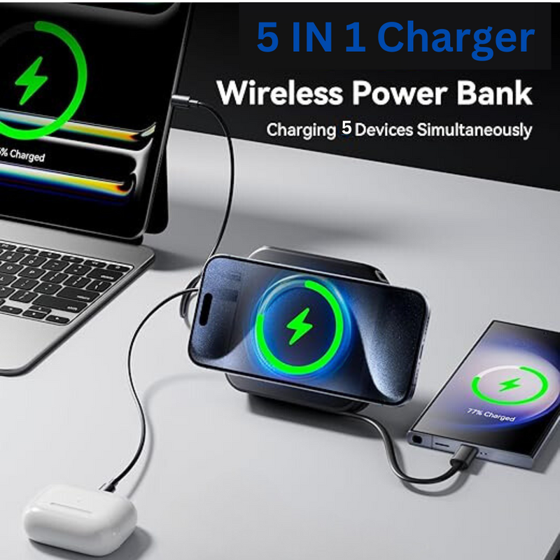 5 in 1 Universal Travel Power Bank - MagSafe